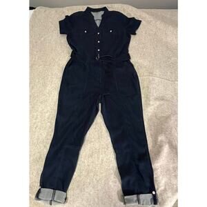 White House Black Market Short Sleeve Jean Jumber Size 12
